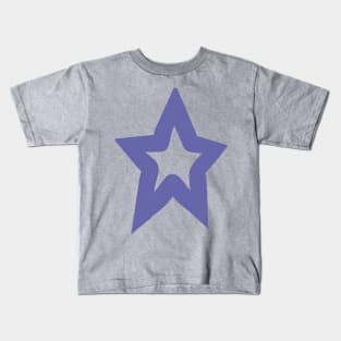 Star Very Peri Periwinkle Blue Color of the Year 2022 Kids T-Shirt